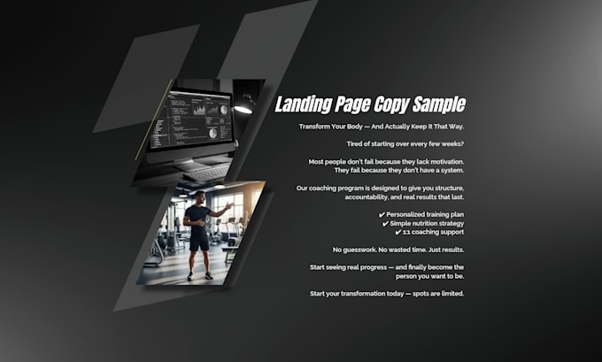 write converting sales copy for fitness brands