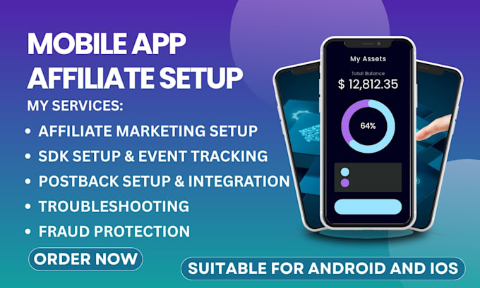 setup mobile app affiliate marketing program for ios android sdk integration