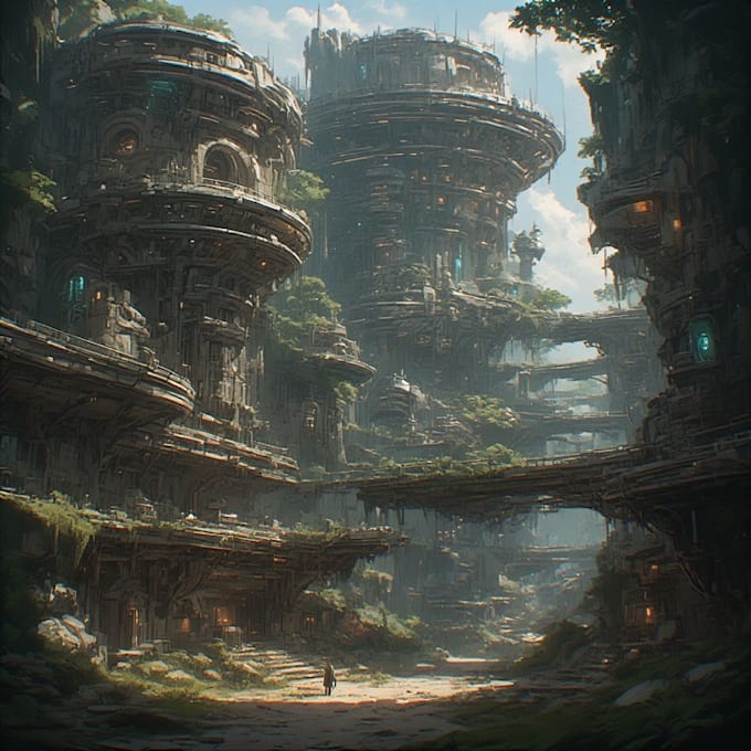 Create stunning fantasy and scifi environment concept art by ...