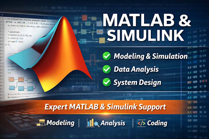 Hacer tareas de matlab, simulink, análisis de datos, modelado y simulación
