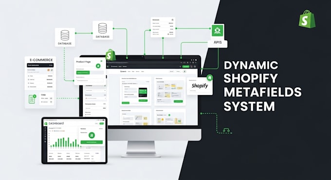 build dynamic shopify metafields API and custom product data system