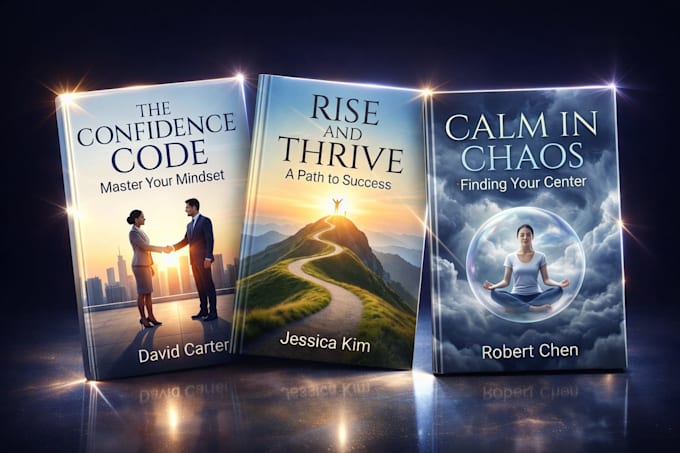 design self help book cover for amazon KDP ebook and paperback