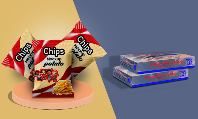 design modern packaging, box packaging, and dielines