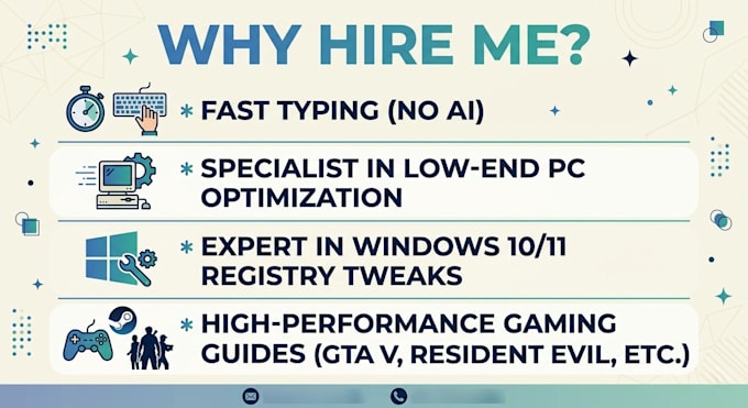 write expert PC optimization and gaming performance articles