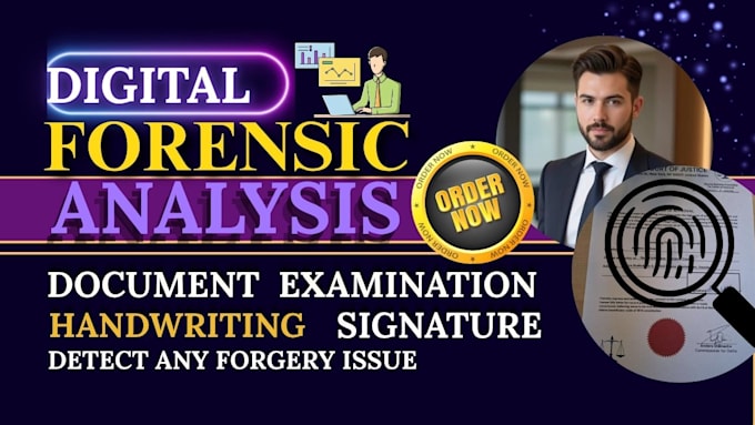 do forensic document, signature, and handwriting analysis and report