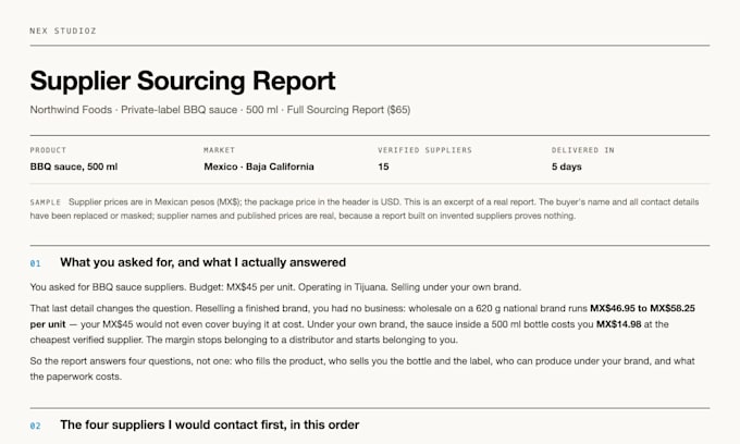 find and verify real suppliers for your product