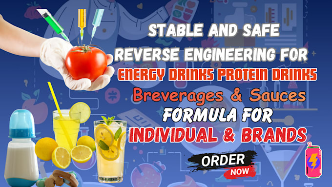 do reverse engineering for custom food and drinks formula