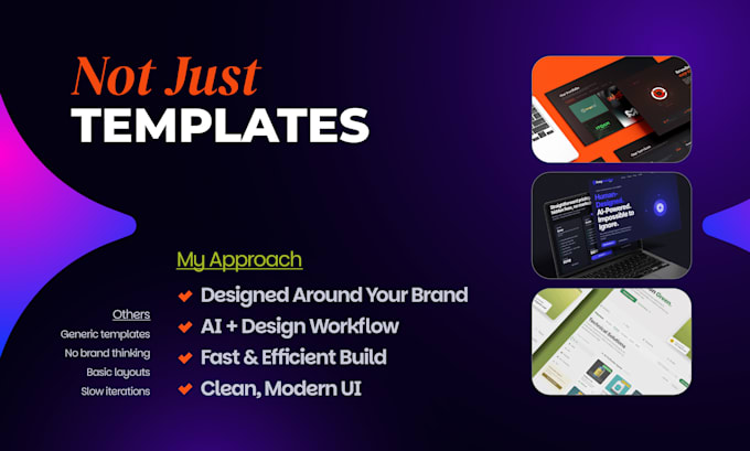design modern ai vibe coded websites and landing pages