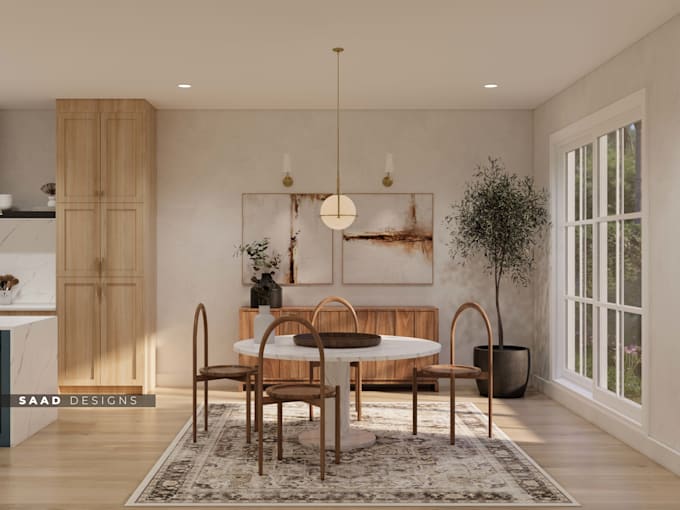 do 3d interior and exterior design rendering for any space
