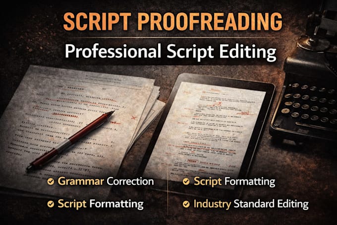 script proofreading script editing screenplay editing script formatting