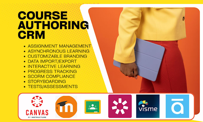 setup course authoring canvas moodle google classroom ispring suite visme crm