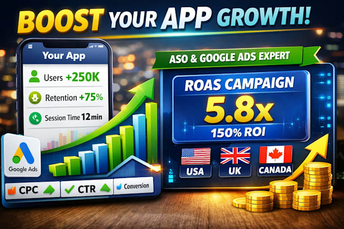 do aso expert services and optimize google ads campaigns for app and game