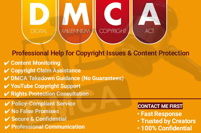 provide professional copyright removal assistance