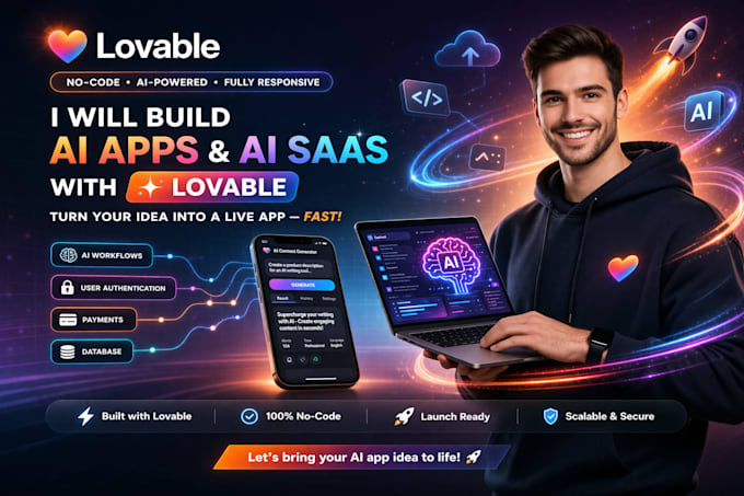 create no code ai apps and automation using lovable
