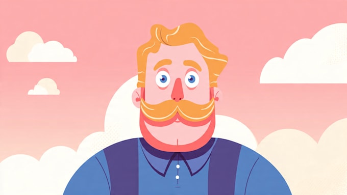 flat vector character illustration for anything