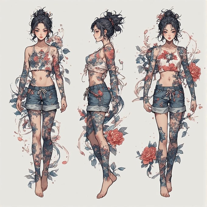 make anime tattoo design