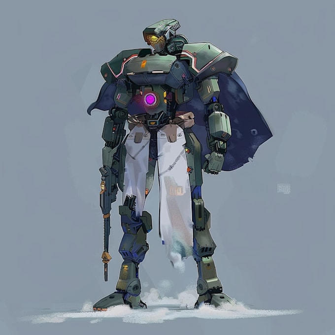illustrate your mecha, robot and armored characters