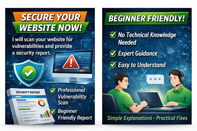 perform a website security scan and vulnerability report