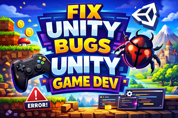 fix unity bugs, errors, scripts or develop 2d 3d game