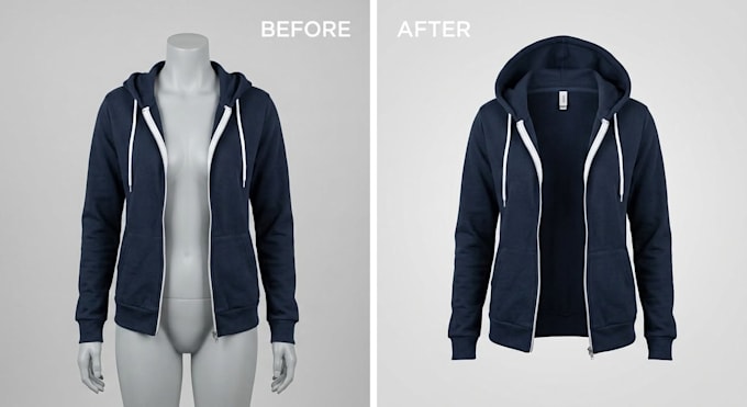 do professional symmetrical ghost mannequin and neck joint