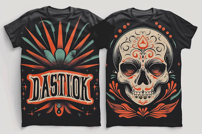 make vintage retro tshirt design for you