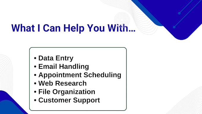 be your virtual assistant for data entry, and canva design