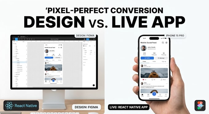 convert figma, adobe xd, or sketch to a react native app