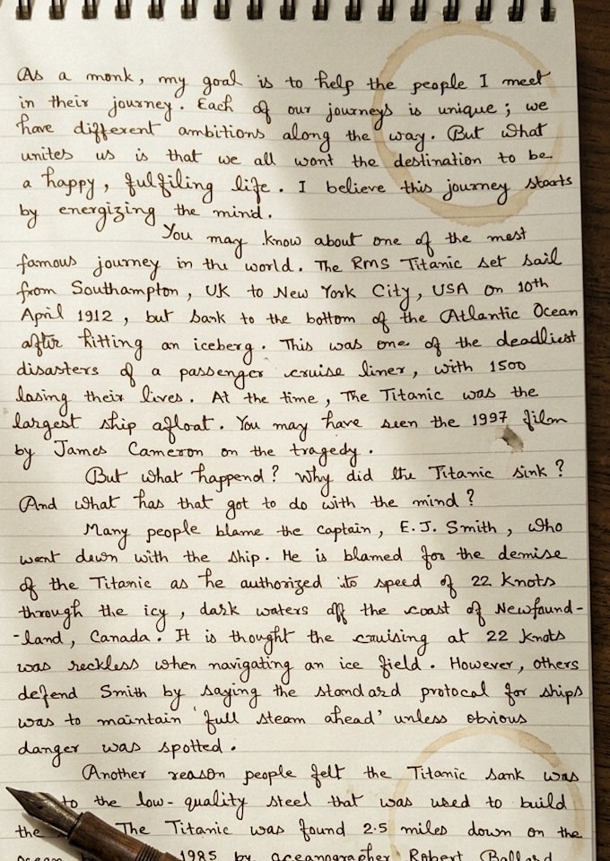 write neat handwritten notes, assignments and aesthetic caligraphy