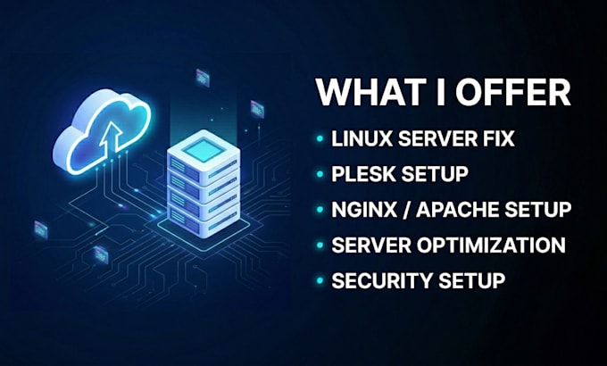 fix linux server issues and setup plesk