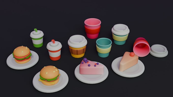 create stylized game assets in both lowpoly and highpoly