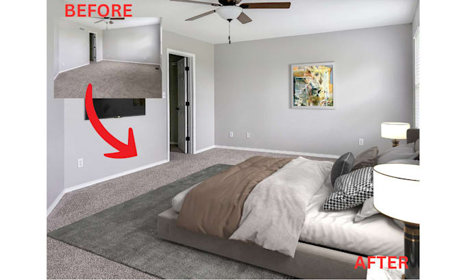 do virtual staging for real estate listing in 24 hours