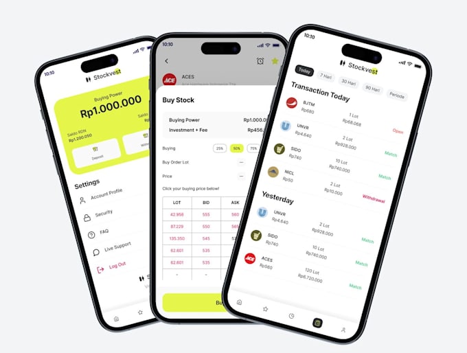 develop stock trading app crypto trading app forex trading app trading website