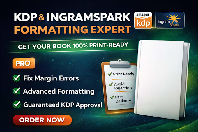 professionally fix KDP margin and formatting errors