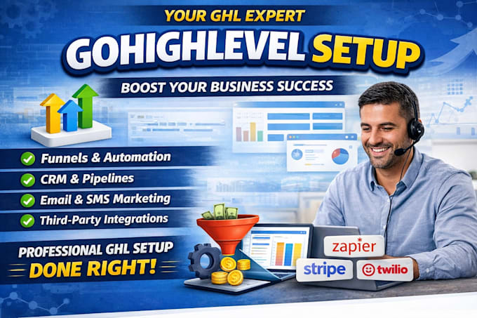 do your gohighlevel setup as your ghl expert