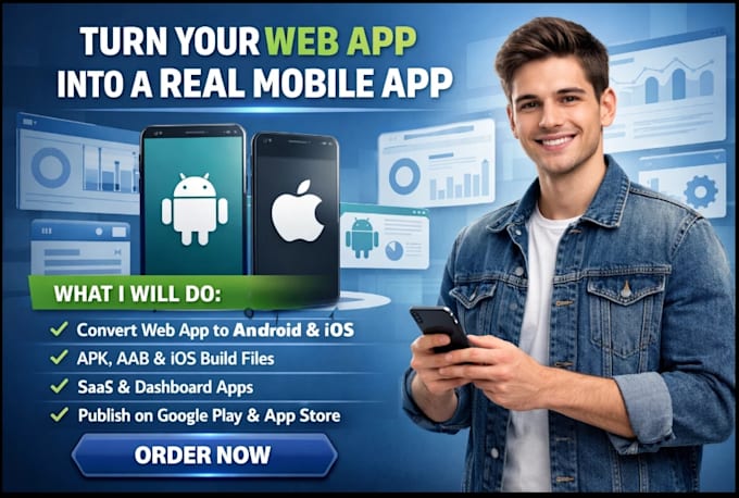 convert claude code web app to ios or android mobile build apk publish