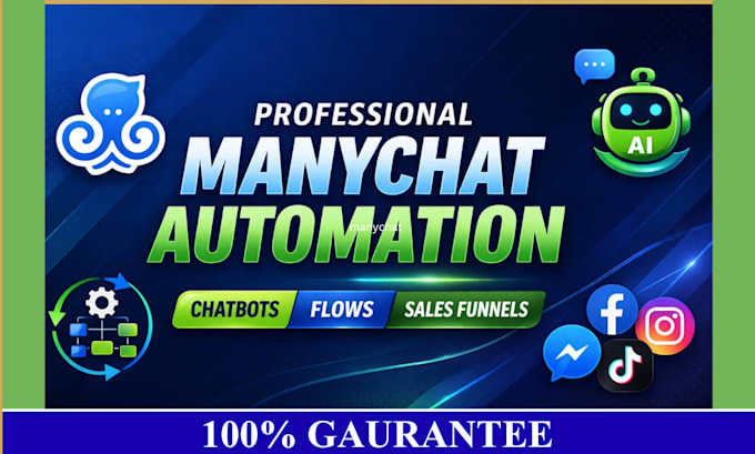 build manychat automation, ai chatbot, instagram chatbot expert