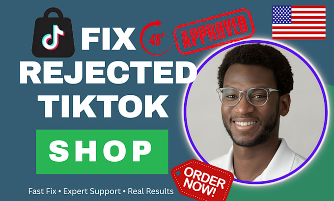 help setup and fix your US tiktok shop application rejection
