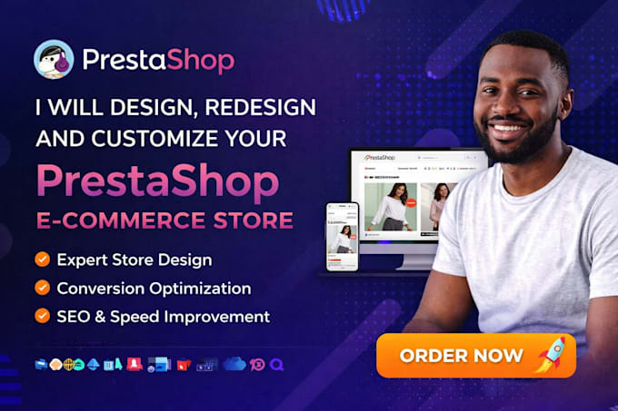 design or redesign and customize responsive prestashop eccommerce website store