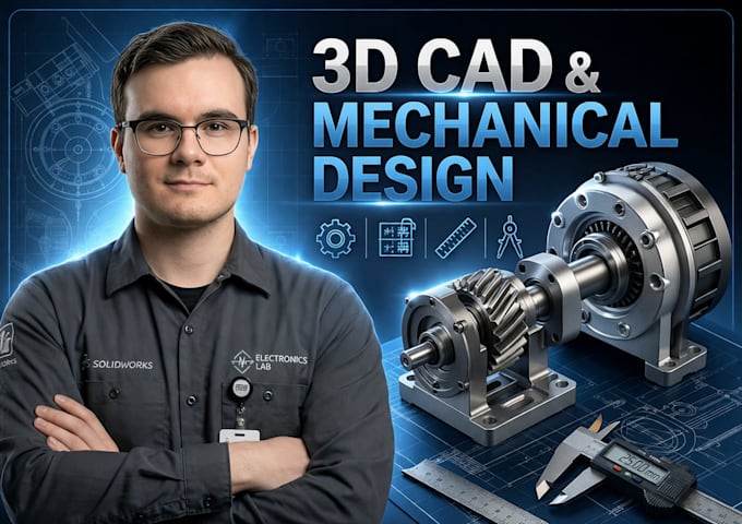 do 3d cad design, mechanical product design, cad modelling for manufacturing