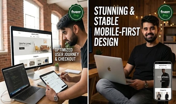 redesign shopify store, website or drop shipping store