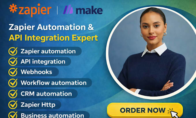 setup make and zapier integrations with API webhooks http and automation