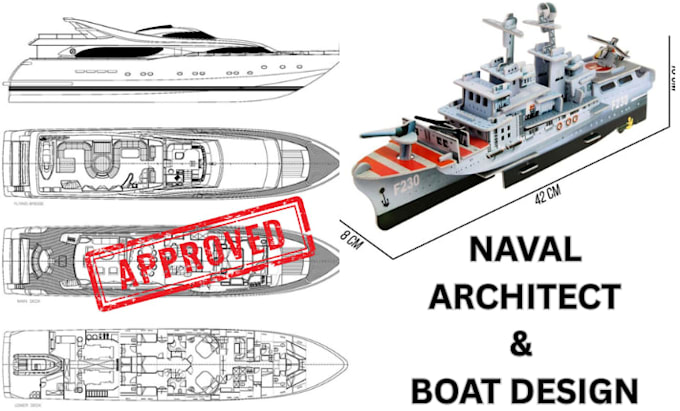 do naval architecture design, boat plans, and marine engineering drawings