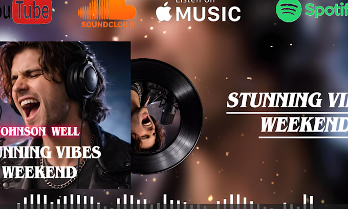 create music promo audio spectrum or music visualizer