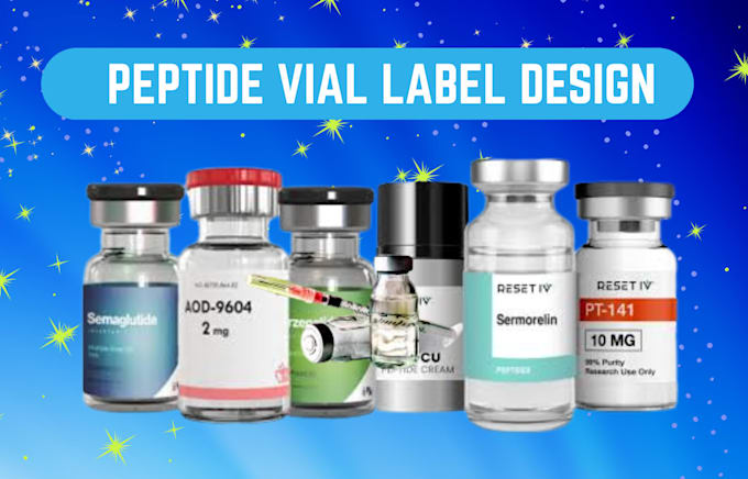 do peptide label design product vial sarms peptide label supplement label design