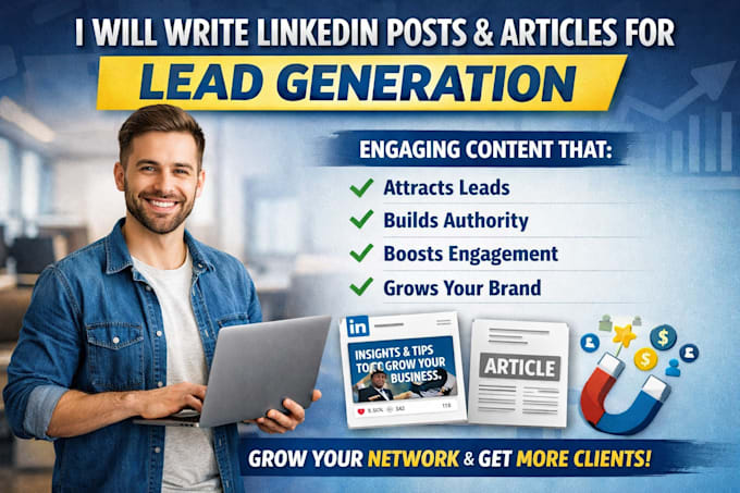 write linkedin posts and articles for lead generation