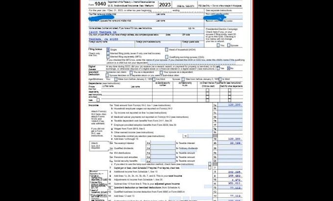 file your 1040 tax return with maximum deductions