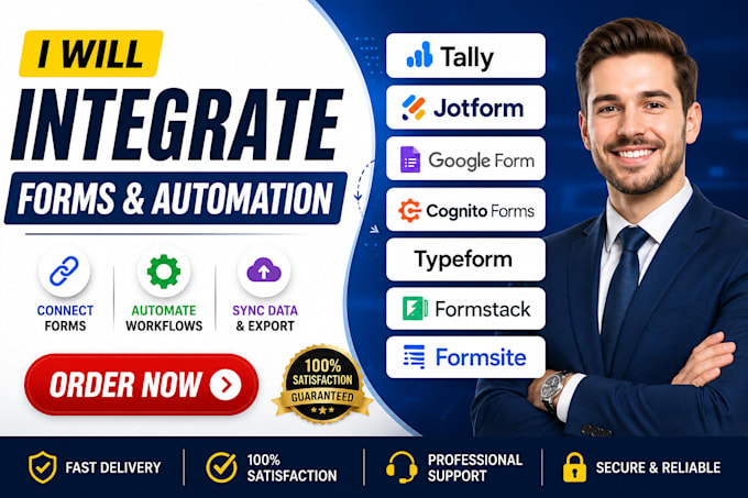 setup jotform google form cognito form typeform formstack formsite integration