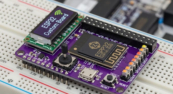 design a custom esp32 led controller board for programmable lighting control