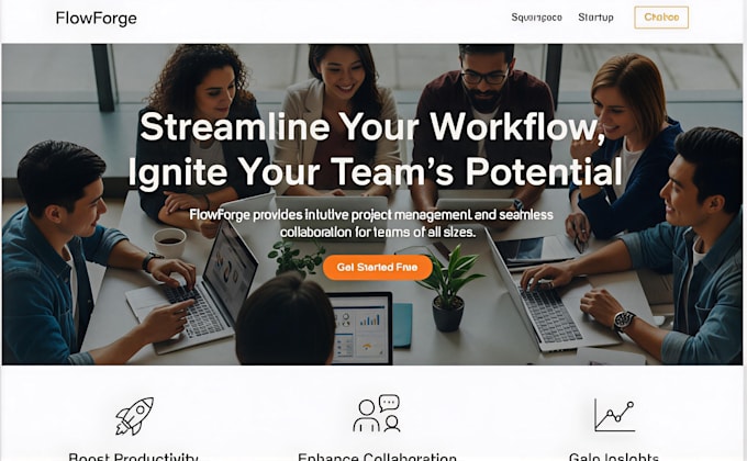 create squarespace saas startup website tech startup website ai software website