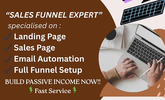 create a clickfunnels or gohighlevel sales funnel that converts